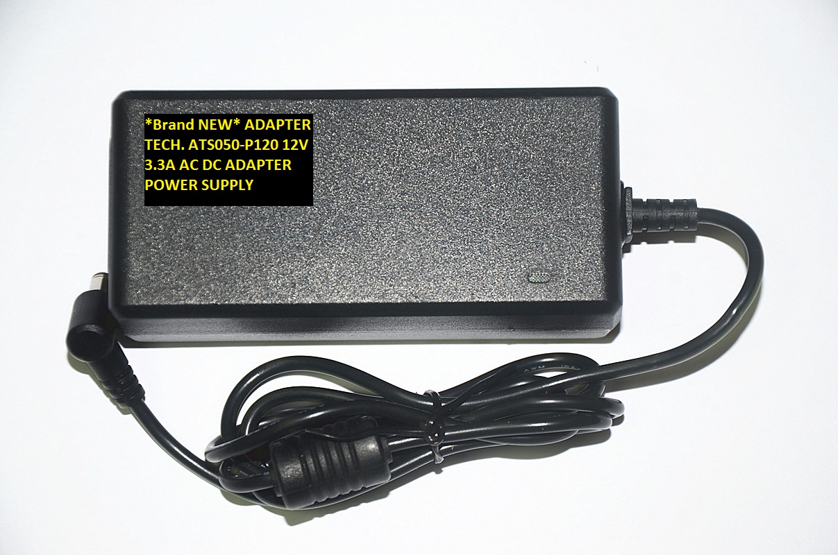 *Brand NEW* ADAPTER TECH. ATS050-P120 12V 3.3A AC DC ADAPTER POWER SUPPLY